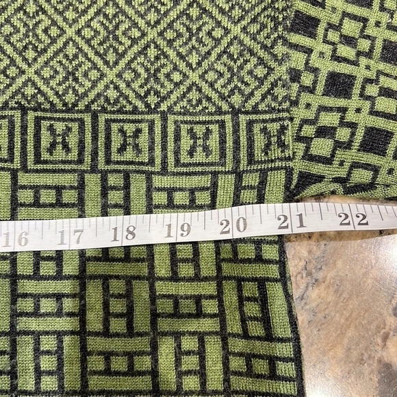 Vintage LECONTE Merino Wool Oversized dark academia Crewneck Sweater SZ M Italy - Picture 9 of 10